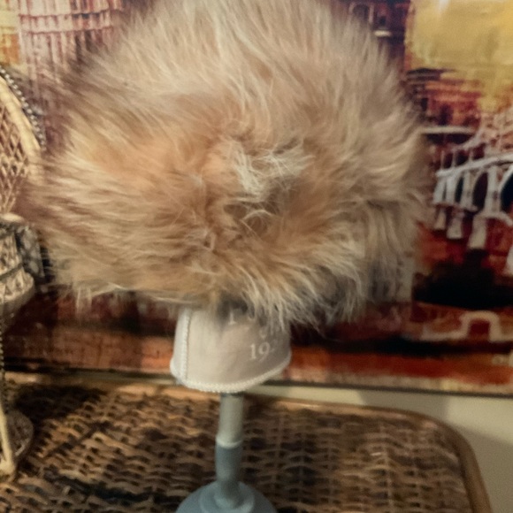 “REAL FUR HAT” VINTAGE  FUR/RED FOX MID CENTURY MOD/ RETRO  HAT. - Picture 6 of 14
